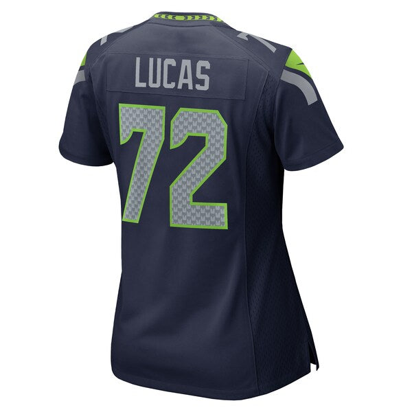 Abraham Lucas Seattle Seahawks Nike Women's Team Game Jersey - College Navy - Image 4