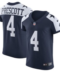 Dak Prescott Dallas Cowboys Nike Alternate Vapor Elite Player Jersey - Navy/White