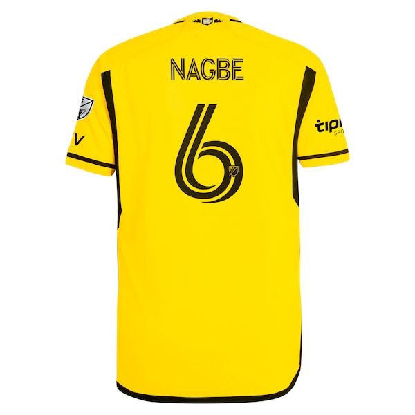 Darlington Nagbe Columbus Crew adidas 2024 The Home Kit Authentic Player Jersey - Yellow - Image 3