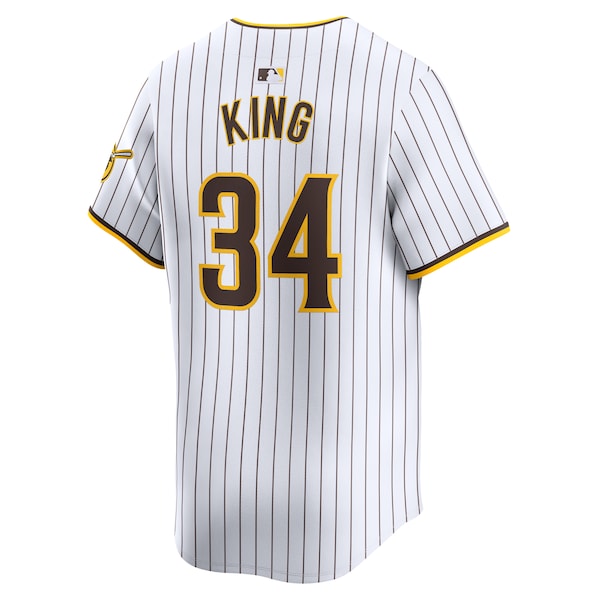 Michael King San Diego Padres Nike Home Limited Player Jersey - White - Image 3