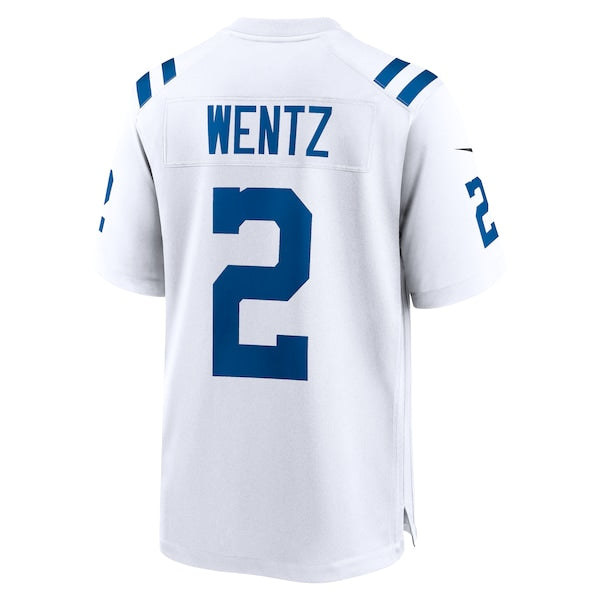Carson Wentz Indianapolis Colts Nike Game Jersey - White/Royal - Image 4