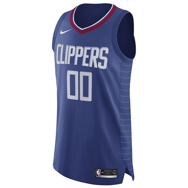 LA Clippers Nike 2020/21 Authentic Custom Jersey Blue - Icon Edition - Image 2