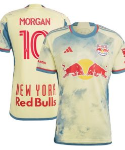 Lewis Morgan New York Red Bulls adidas 2024 Daniel Patrick Kit Authentic Jersey - Yellow