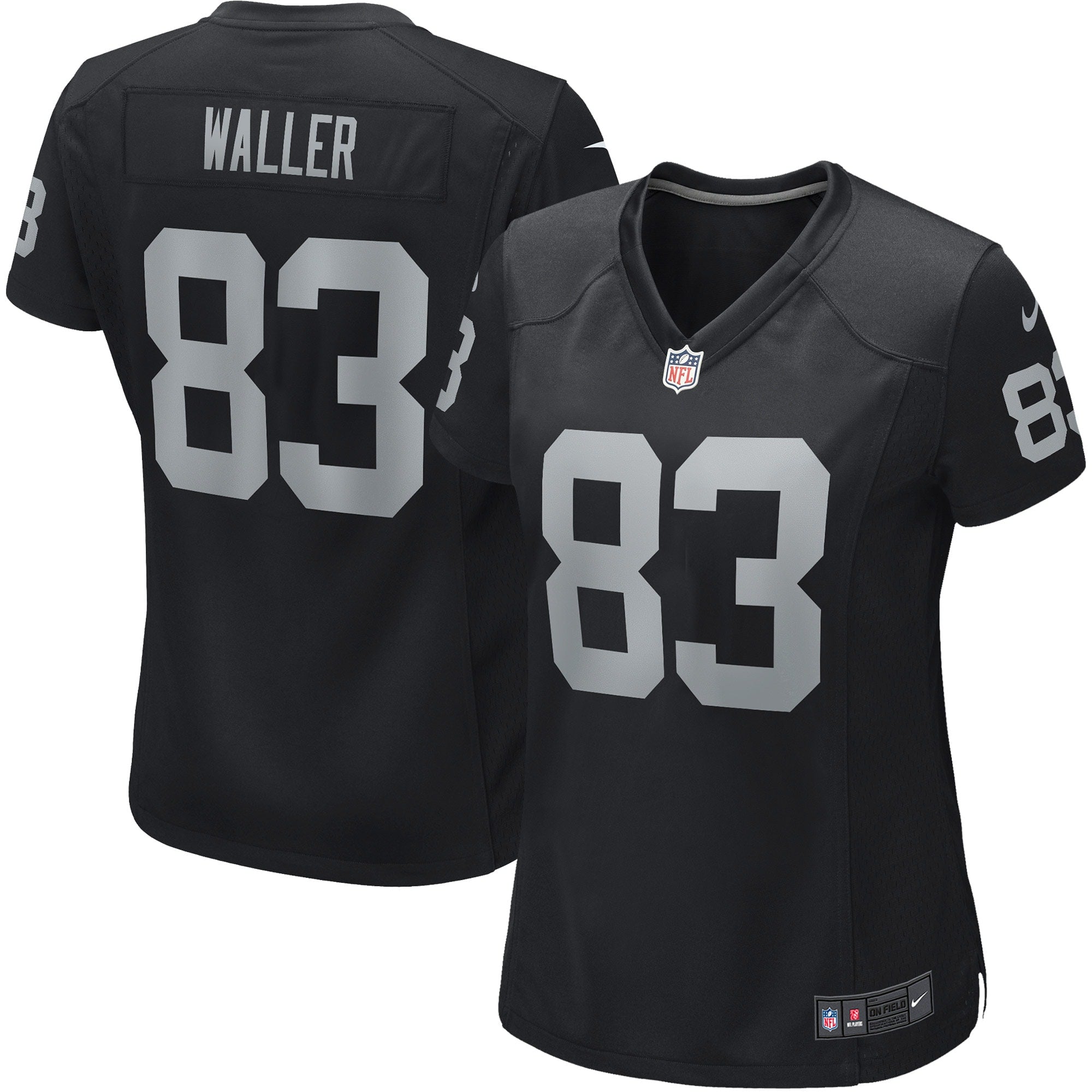 Darren Waller Las Vegas Raiders Nike Women's Player Jersey - White/Black - Image 6