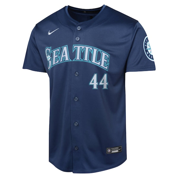 Julio Rodr¨ªguez Seattle Mariners Nike Youth Road Limited Player Jersey - Navy/Aqua/White - Image 3