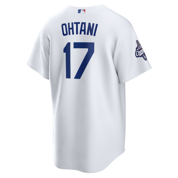 Shohei Ohtani Los Angeles Dodgers Youth Nike 2025 World Series Champions Home Replica Jersey - White - Image 3