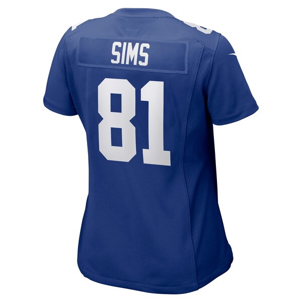 Cam Sims New York Giants Nike Women's Team Game Jersey - Royal - Image 3