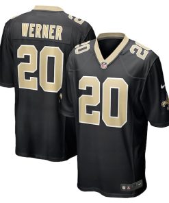 Pete Werner New Orleans Saints Nike Game Jersey - Black