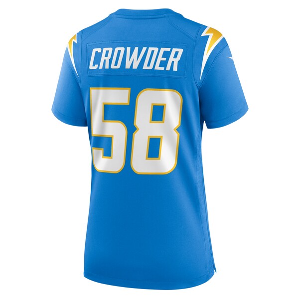 Tae Crowder Los Angeles Chargers Nike Women's Team Game Jersey - Powder Blue - Image 3