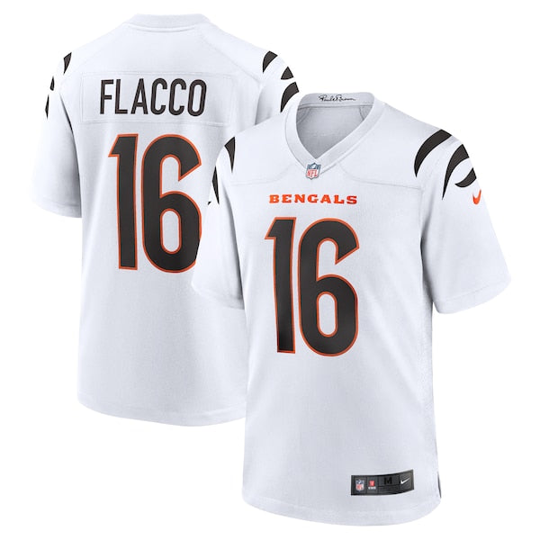 Joe Flacco Cincinnati Bengals Nike Game Jersey - White/Orange - Image 2
