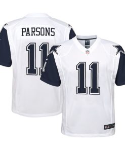 Micah Parsons Dallas Cowboys Nike Youth Alternate Game Jersey - White/Navy