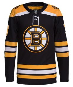 Alternative view of Charlie McAvoy Boston Bruins adidas Home Primegreen Authentic Pro Player Jersey - Black