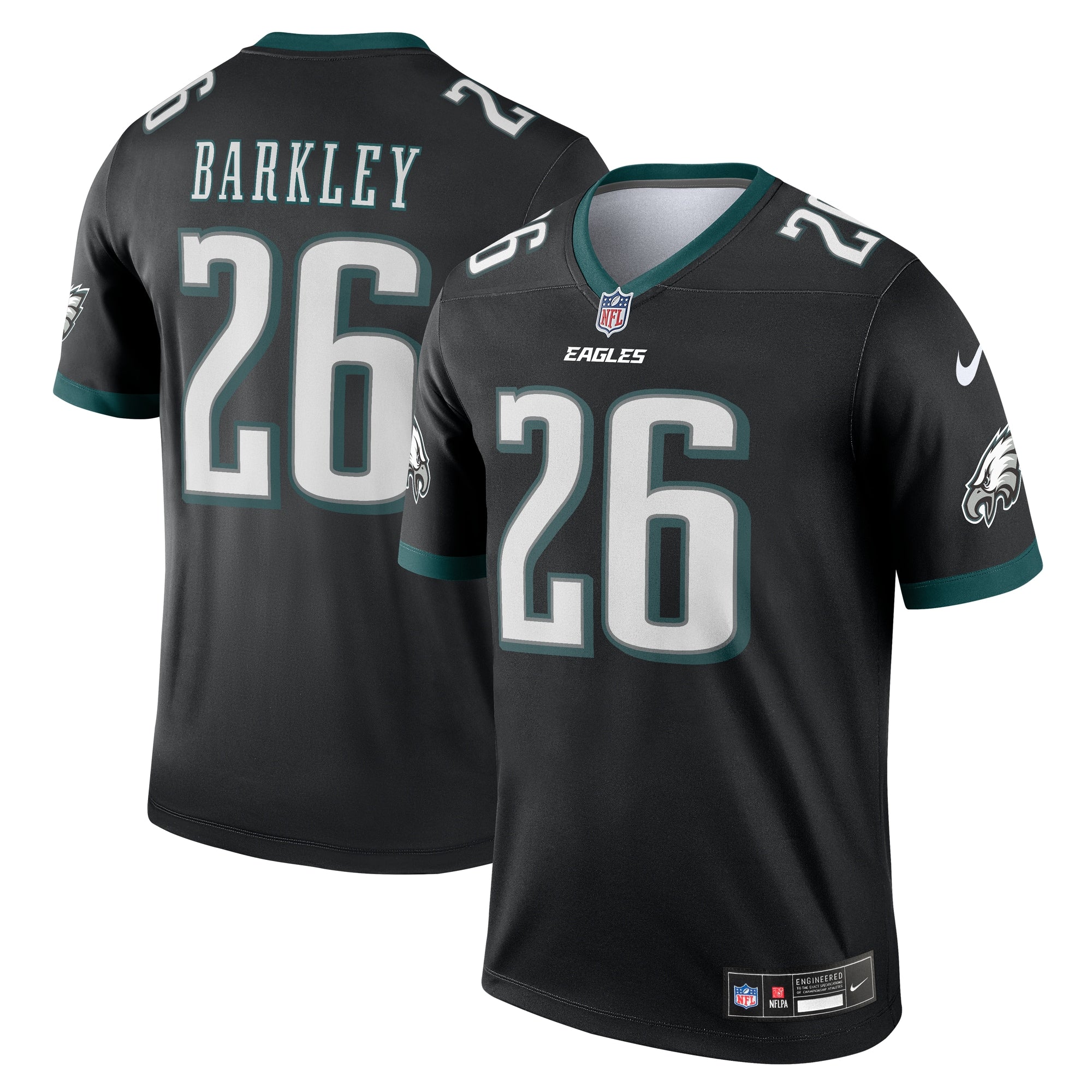 Saquon Barkley Philadelphia Eagles Nike Legend Player Performance Top - Midnight Green/Kelly Green/Black - Image 6