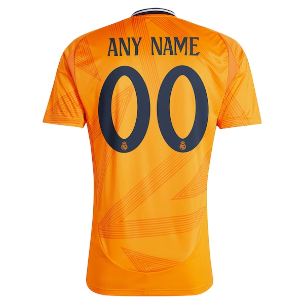 Los Merengues adidas 2024/25 Away Replica Custom Jersey - Orange - Image 4