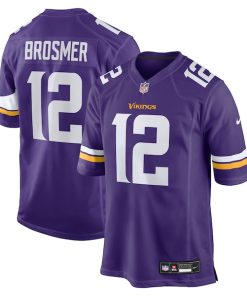 Max Brosmer Minnesota Vikings Nike Team Game Jersey -  Purple