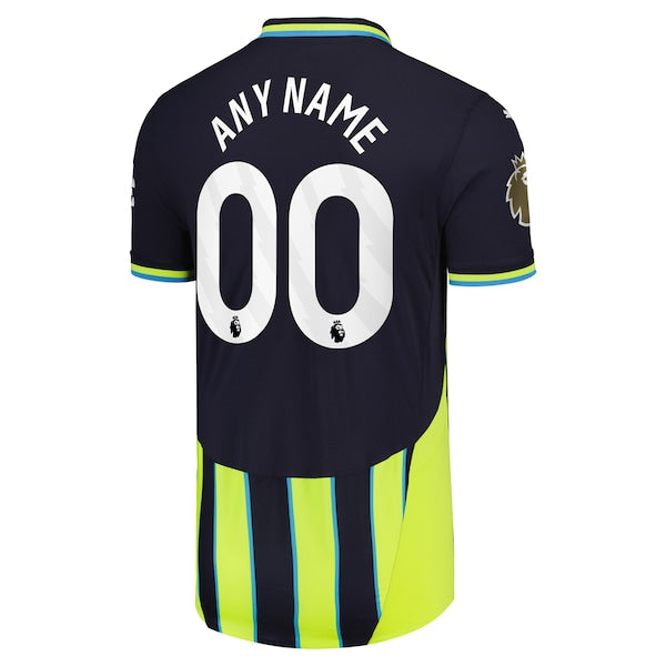 Manchester City Puma 2024/25 Away Authentic Custom Jersey - Navy - Image 4