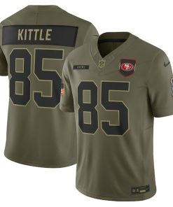 George Kittle San Francisco 49ers Nike 2025 Salute to Service Limited Jersey - Olive
