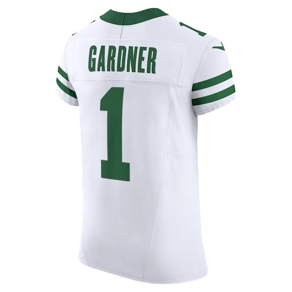 Ahmad Sauce Gardner New York Jets Nike Alternate Vapor F.U.S.E. Elite Jersey - White - Image 3