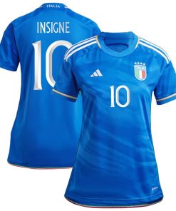 Lorenzo Insigne Italy National Team adidas Women's 2023 Home Replica Jersey - Blue