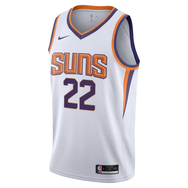 Deandre Ayton Phoenix Suns Nike Youth Swingman Jersey - Association Edition - White/Purple - Image 4