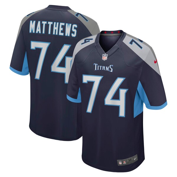 Bruce Matthews Tennessee Titans Nike Retired Player Jersey - Navy/Light Blue - Image 2