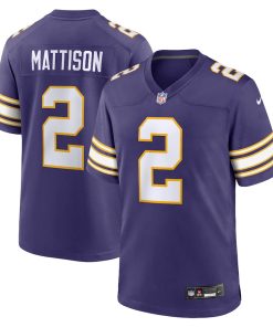 Alexander Mattison Minnesota Vikings Nike Classic Player Game Jersey - Purple