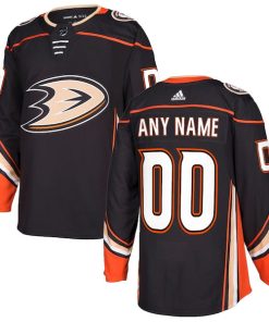 Anaheim Ducks adidas Authentic Custom Jersey - Black