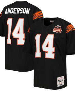 Ken Anderson Cincinnati Bengals 1981 Authentic Throwback Retired Player Jersey - Black