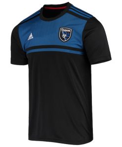 Alternative view of San Jose Earthquakes adidas 2020 Replica Blank Primary AEROREADY Jersey - Black