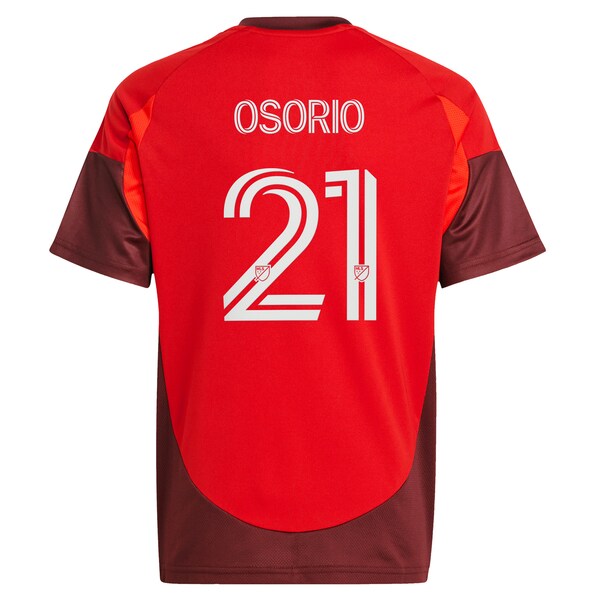 Jonathan Osorio Toronto FC adidas Youth 2025 Club Kit Replica Player Jersey - Red - Image 3