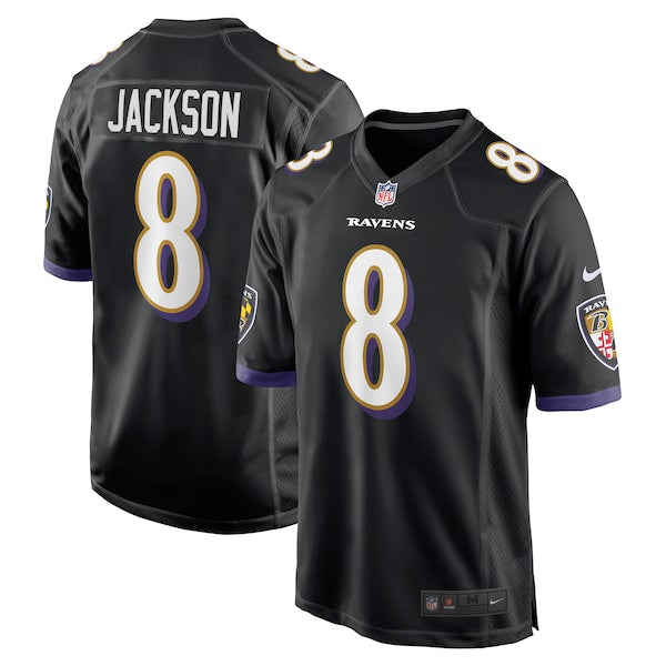 Lamar Jackson Baltimore Ravens Nike Alternate Game Jersey - Black/White - Image 2