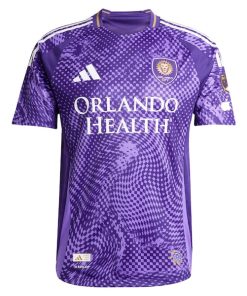 Alternative view of Orlando City SC adidas 2025 Perfect Storm Authentic Custom Jersey - Purple