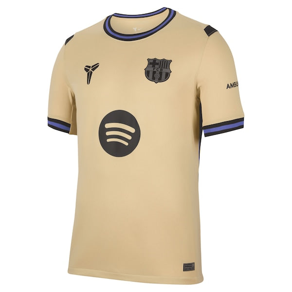 Barcelona Nike 2025/26 Away Stadium Replica Jersey - Gold/Navy - Image 3