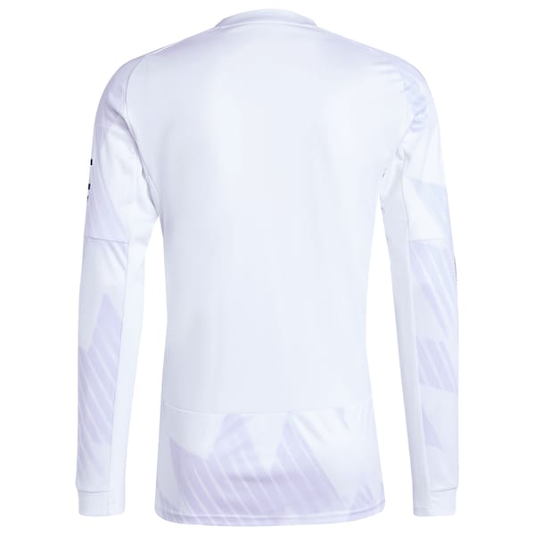 Manchester United adidas 2025/26 Away Replica Long Sleeve Jersey - White/Black/Red - Image 4
