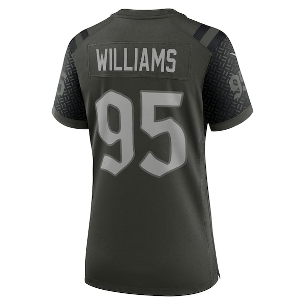 Quinnen Williams New York Jets Nike Women's 2025 Rivalries Collection Game Jersey - Gotham Green - Image 3