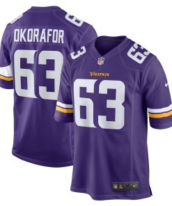 Chim Okorafor Minnesota Vikings Nike Team Game Jersey - Purple