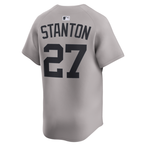 Giancarlo Stanton New York Yankees Nike Road Limited Jersey - Gray/White - Image 4