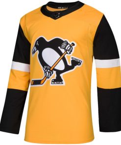 Alternative view of Pittsburgh Penguins adidas Alternate Authentic Jersey - Gold