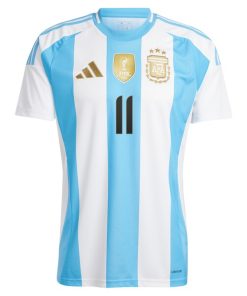 Alternative view of Angel Di Maria Argentina National Team adidas 2024 Home Replica Jersey - White