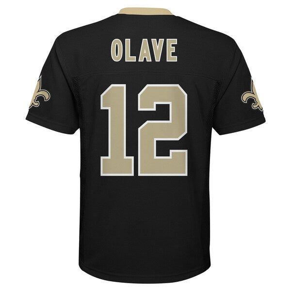 Chris Olave New Orleans Saints Youth Replica Player Jersey - Black - Image 3