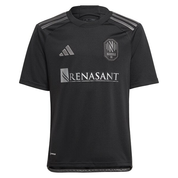 Tyler Boyd Nashville SC adidas Youth 2024 Man In Black Kit Replica Player Jersey - Black/Yellow - Image 3
