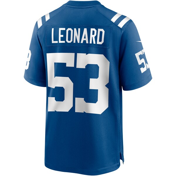 Shaquille Leonard Indianapolis Colts Nike Game Jersey - Royal/White - Image 4