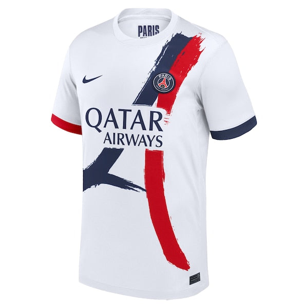 Khvicha Kvaratskhelia Paris Saint-Germain Nike 2024/25 Away Replica Player Jersey - White - Image 2