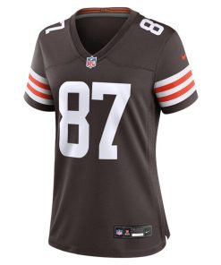 Alternative view of Giovanni Ricci Cleveland Browns Nike Women's  Game Jersey -  Brown