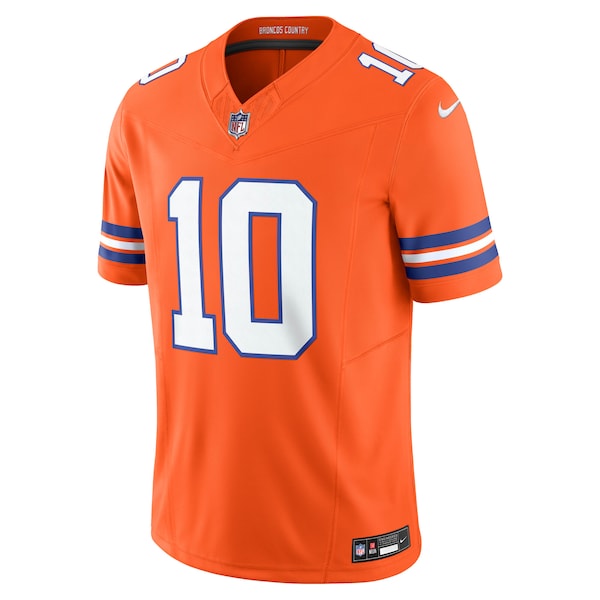 Bo Nix Denver Broncos Nike Vapor F.U.S.E. Limited Jersey - Orange - Image 2