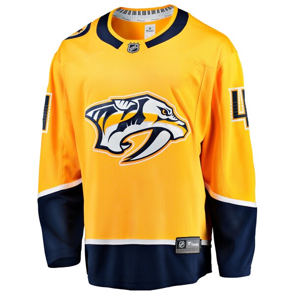 Nicolas Hague Nashville Predators Home Breakaway Jersey - Gold - Image 2