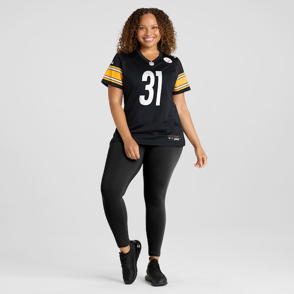 Beanie Bishop Pittsburgh Steelers Nike Women's Game Jersey - Black - Image 6