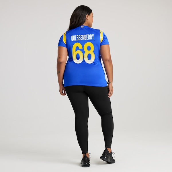 David Quessenberry Los Angeles Rams Nike Women's Team Game Jersey - Royal - Image 2