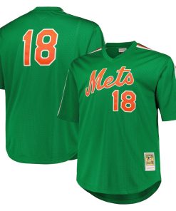 Darryl Strawberry New York Mets 1988 Cooperstown Collection Mesh Pullover Jersey - Green