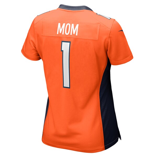 Number 1 Mom Denver Broncos Nike Women's Game Jersey - Orange - Image 3